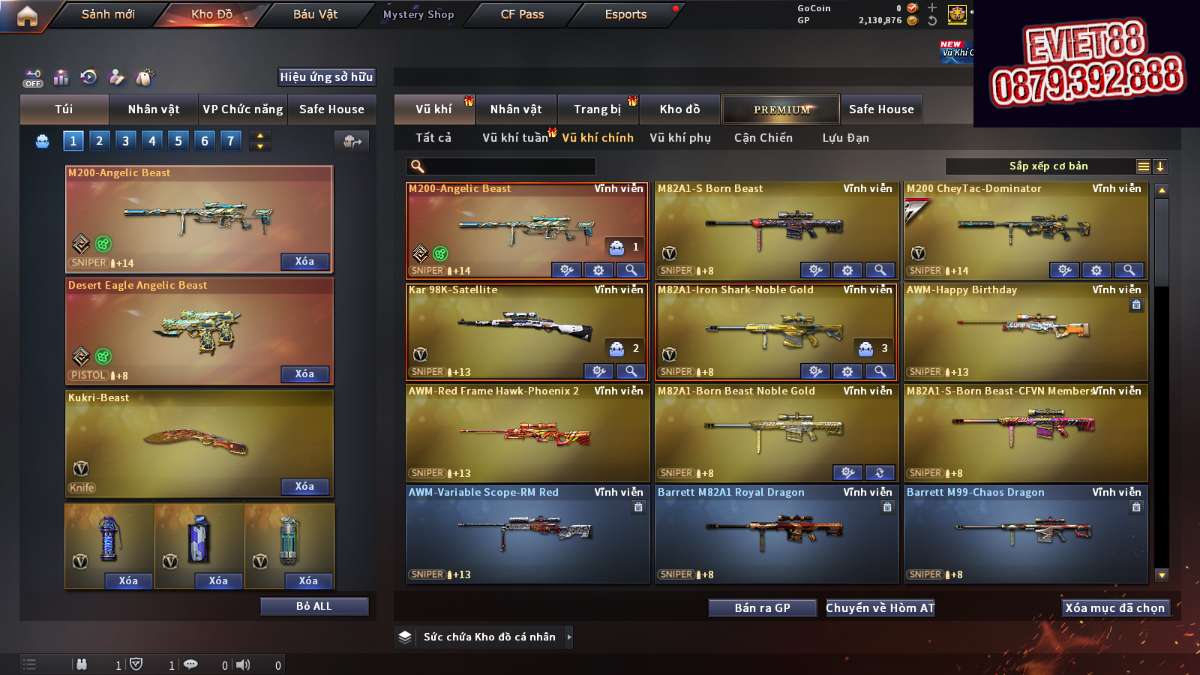 shop acc cf uy tin gia re